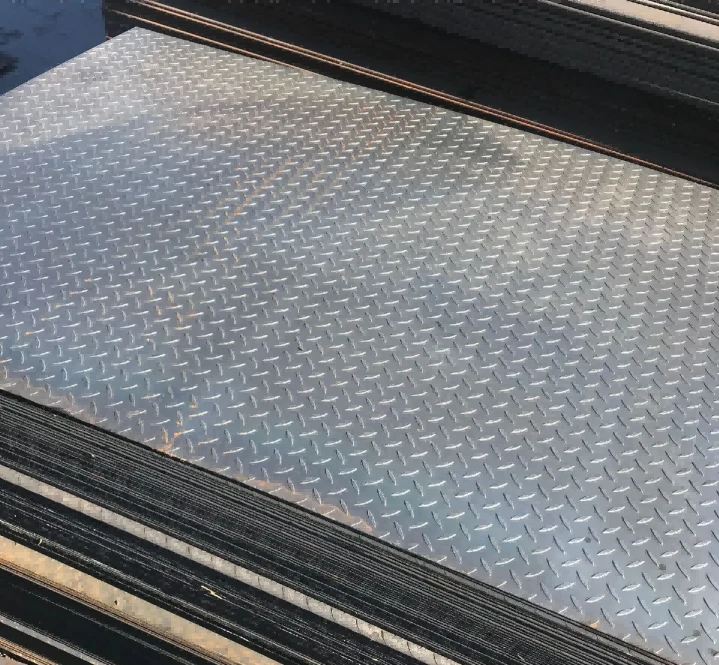 Q345B, SS400, S355JR, ASTM A36 Checkered Steel Sheet/Plate